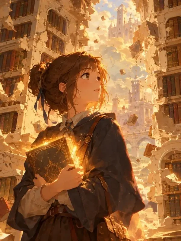 天空图书馆 · 最后一页封面插画，剧场版作品