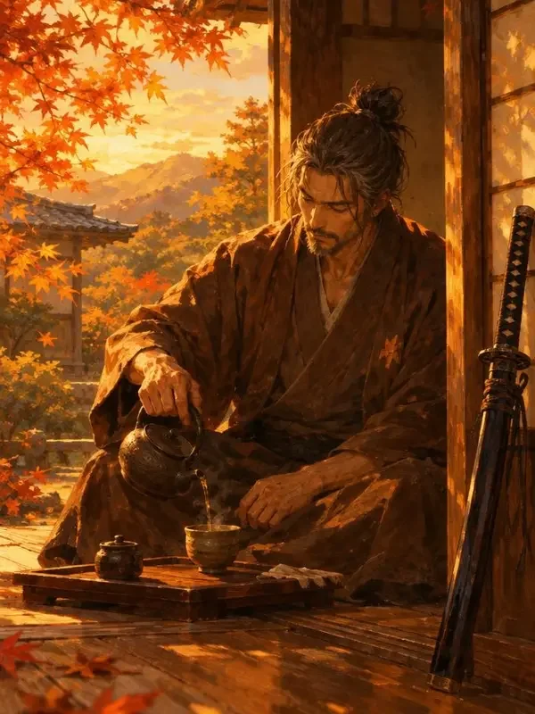 剑与茶竖版封面插画，游戏改动漫